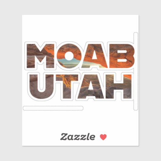 Moab Utah Arches NP Sticker (Vel)