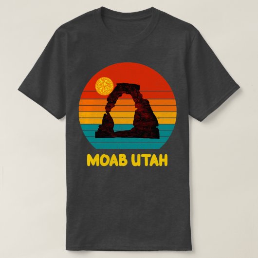 Moab Utah Arches Zon T-shirt (Design voorkant)