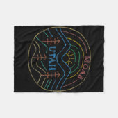 Moab Utah Beehive State National Parks Mighty 5 Fleece Deken (Voorkant (Horizontaal))