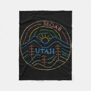Moab Utah Beehive State National Parks Mighty 5 Fleece Deken