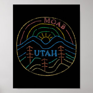 Moab Utah Beehive State National Parks Mighty 5 Poster