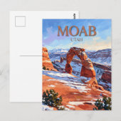 Moab Utah Briefkaart (Voorkant / Achterkant)