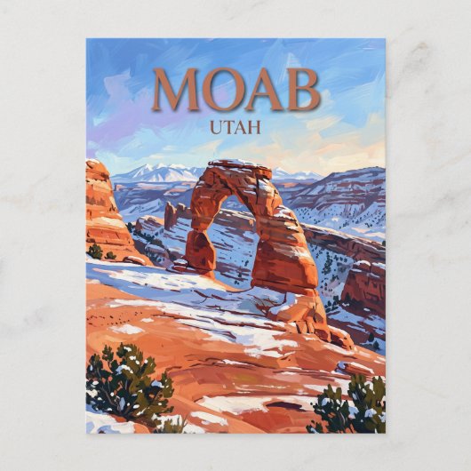 Moab Utah Briefkaart (Voorkant)
