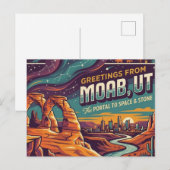 Moab Utah Briefkaart (Voorkant / Achterkant)