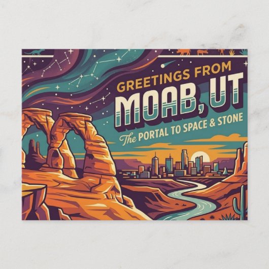 Moab Utah Briefkaart (Voorkant)