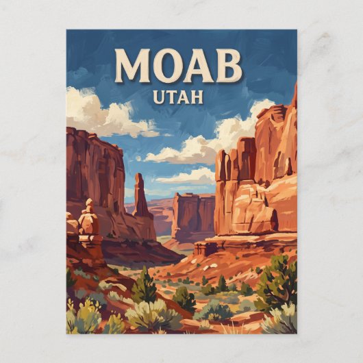 Moab Utah Briefkaart (Voorkant)