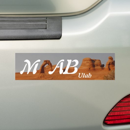 Moab, Utah Bumpersticker (Op auto)