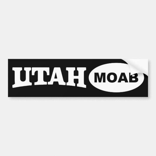 MOAB Utah Bumpersticker (Voorkant)