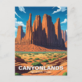 Moab Utah Canyonlands National Park naalden Briefkaart