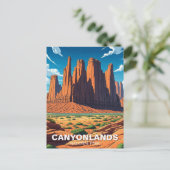 Moab Utah Canyonlands National Park naalden Briefkaart (Staand voorkant)