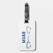 Moab Utah Climate Quickdraw Bagagelabel (Achterkant verticaal)