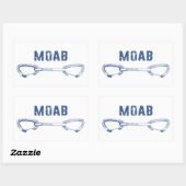 Moab Utah Climate Quickdraw Rechthoekige Sticker (Vel)