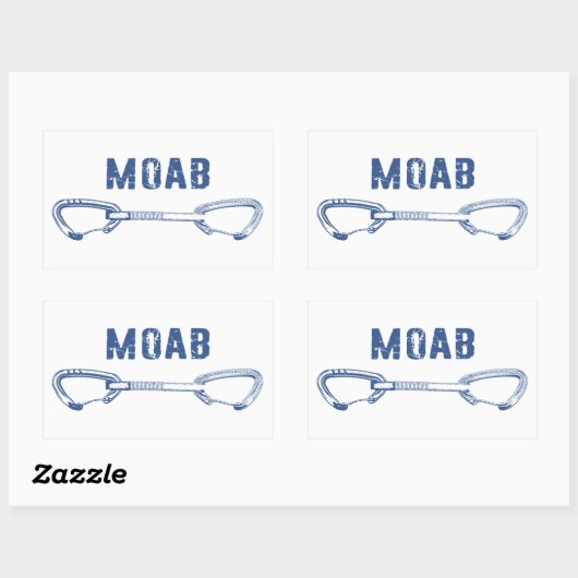 Moab Utah Climate Quickdraw Rechthoekige Sticker (Vel)