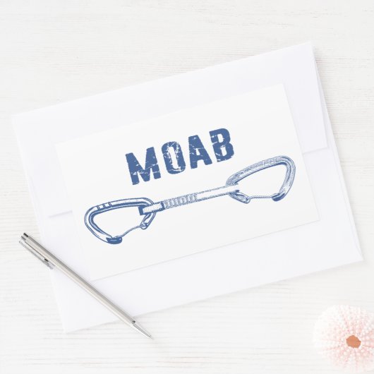Moab Utah Climate Quickdraw Rechthoekige Sticker (Envelop)