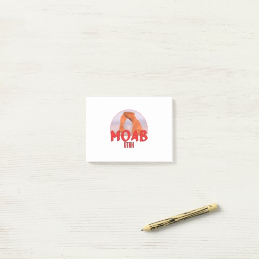 Moab Utah Delicate Arch Post-it® Notes (Op bureau)