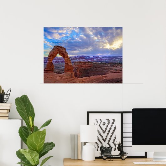 Moab Utah - Fijne boog - Poster (Thuiskantoor)