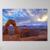 Moab Utah - Fijne boog - Poster (Voorkant)