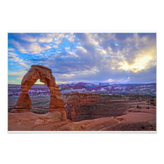 Moab Utah - Fijne gom Foto Afdruk