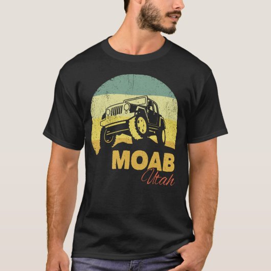 Moab Utah Gift for Off Roading - Utah Souvenir 4x4 T-shirt (Voorkant)