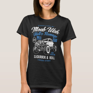 Moab Utah Hells Revenge 4x4 Verdrietig Sty T-shirt