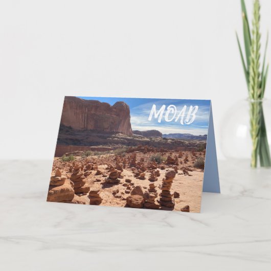 Moab Utah Kaart (Voorkant)