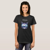 Moab Utah Katten Ski Bril T-shirt (Voorkant volledig)