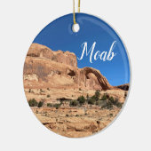 Moab Utah Kerstmis Keramisch Ornament (Links)