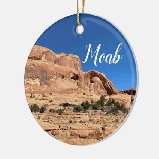 Moab Utah Kerstmis Keramisch Ornament (Links)