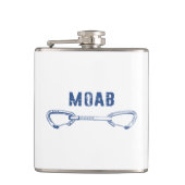 Moab Utah Klimmen Quickdraw Heupfles (Voorkant)