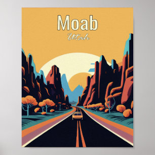 Moab Utah minimalistisch kunstPoster Poster