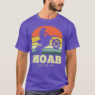 Moab Utah Motorfiets  Zonsondergang T-shirt