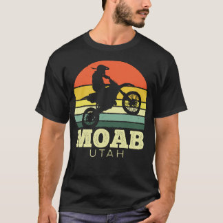 Moab Utah Motorfiets  Zonsondergang T-shirt