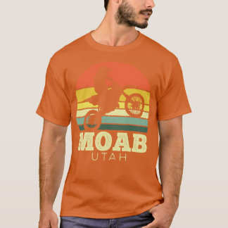 Moab Utah Motorfiets  Zonsondergang T-shirt