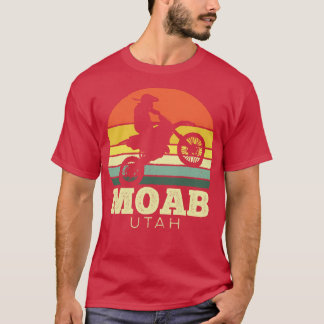 Moab Utah Motorfiets Zonsondergang T-shirt