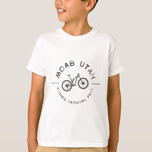 Moab Utah Mountain Biking T T-shirt (Voorkant)