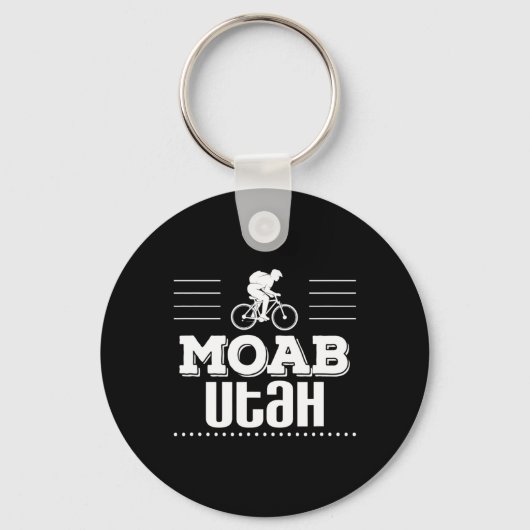 Moab Utah Mountainbiken  Sleutelhanger (Voorkant)
