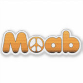 Moab Utah Peace Sticker (Voorkant)