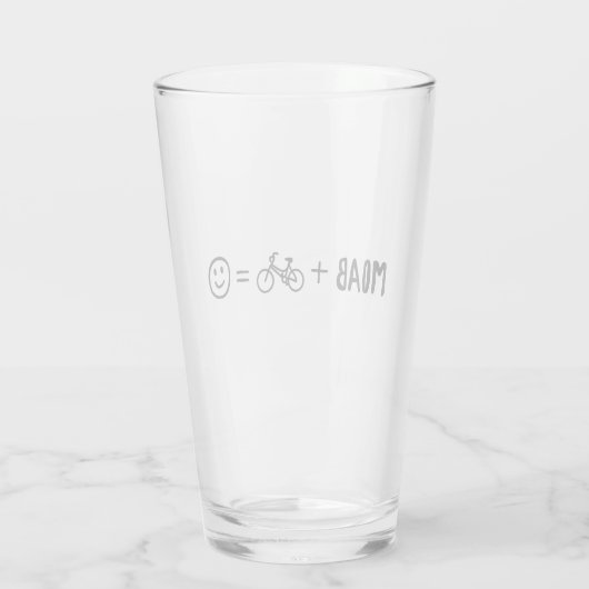 Moab Utah Plus Bikes Makes You Happy Glas (Achterkant)