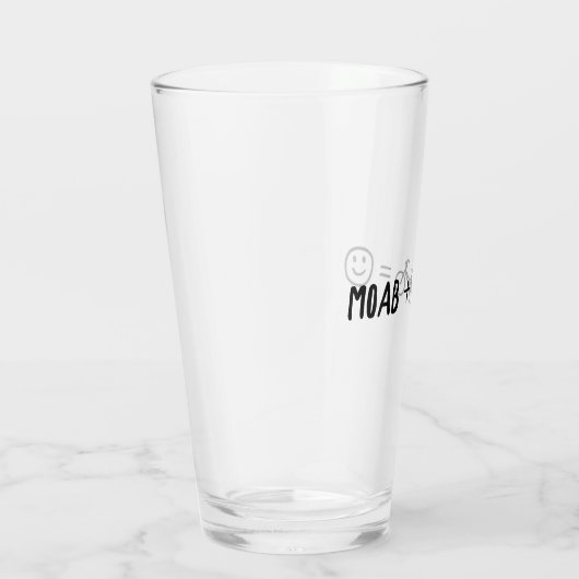 Moab Utah Plus Bikes Makes You Happy Glas (Rechts)