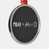 Moab Utah Plus Bikes Makes You Happy Metalen Ornament (Rechts)