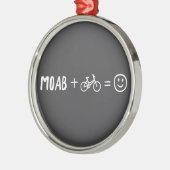 Moab Utah Plus Bikes Makes You Happy Metalen Ornament (Links)
