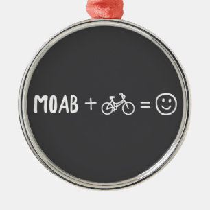 Moab Utah Plus Fietsen Maakt Je Gelukkig Metalen Ornament