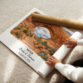 Moab Utah Poster, Aquarel, Op Maat Poster