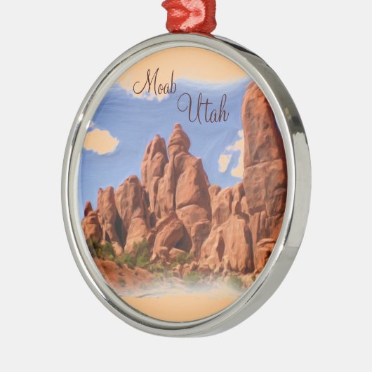 Moab Utah rock formation ornament (Links)