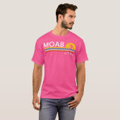 Moab Utah Rock Klimmen  Retro Souvenirs T-shirt (Voorkant volledig)