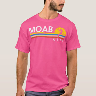 Moab Utah Rock Klimmen  Retro Souvenirs T-shirt