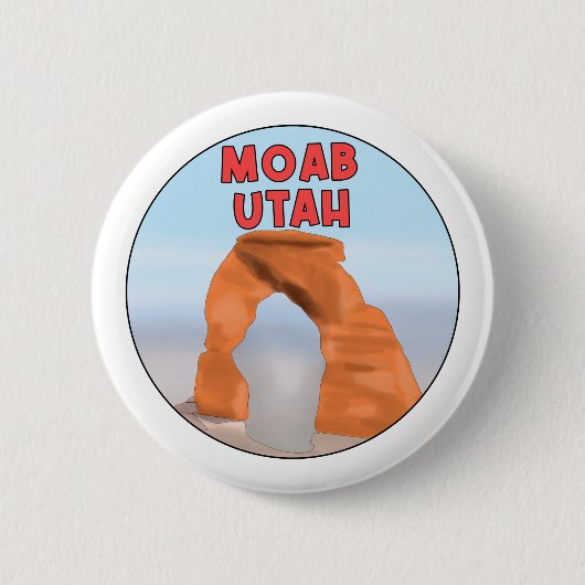 Moab Utah Ronde Button 5,7 Cm (Voorkant)