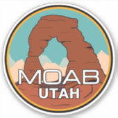 Moab Utah Sticker (Voorkant)