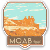 Moab Utah Sticker (Voorkant)