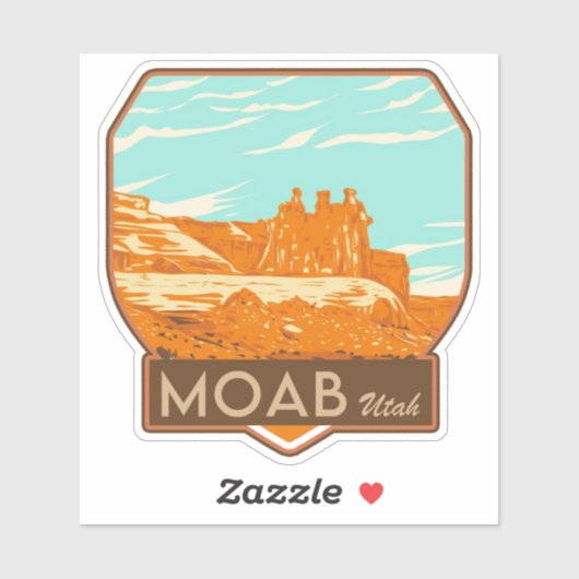 Moab Utah Sticker (Vel)